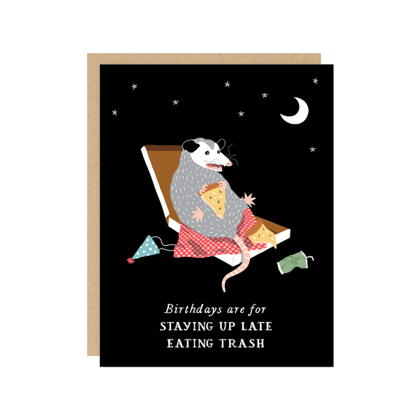 Possum Birthday Card Party of One Cards - Birthday