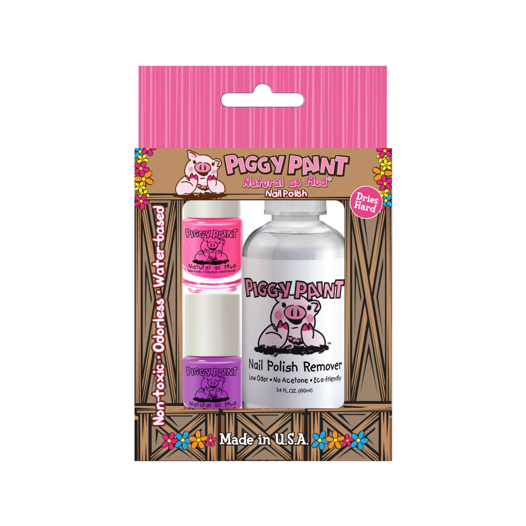 PIG 2 POLISH & REMOVER BOX SET PIGGY PAINT, LLC Toys & Games