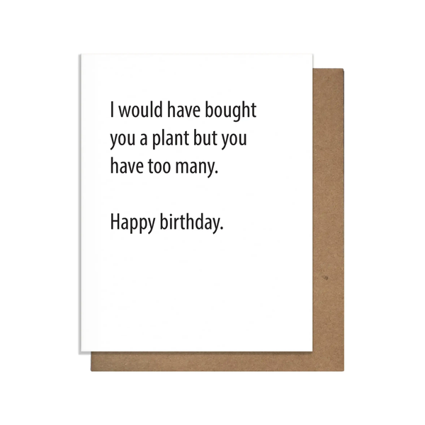 Plant Birthday Card Pretty Alright Goods Cards - Birthday