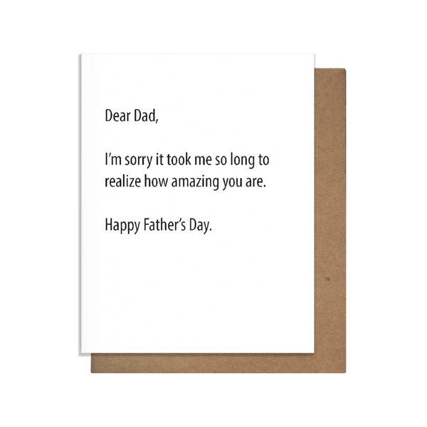 Amazing Dad Father's Day Card Pretty Alright Goods Cards - Holiday - Father's Day