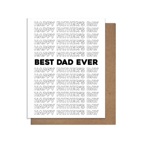 Best Dad Ever Father's Day Card Pretty Alright Goods Cards - Holiday - Father's Day
