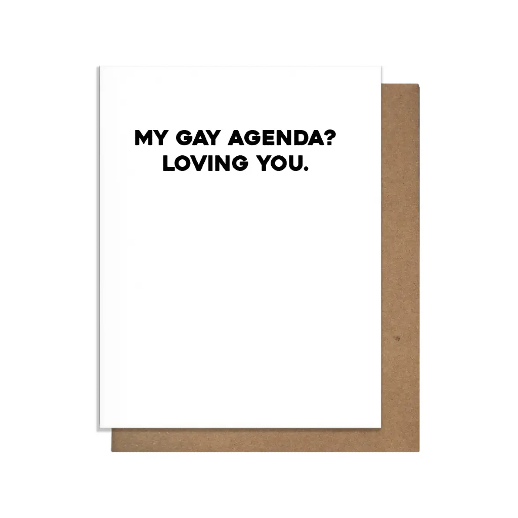 Gay Agenda Love Card Pretty Alright Goods Cards - Love