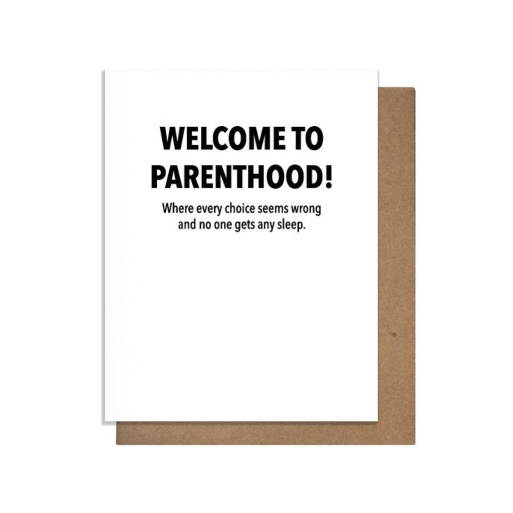 Welcome To Parenthood! Card Pretty Alright Goods PAG Cards - Baby