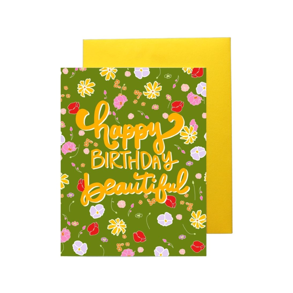 Happy Birthday Beautiful Birthday Card Pretty Peacock Paperie Cards - Birthday