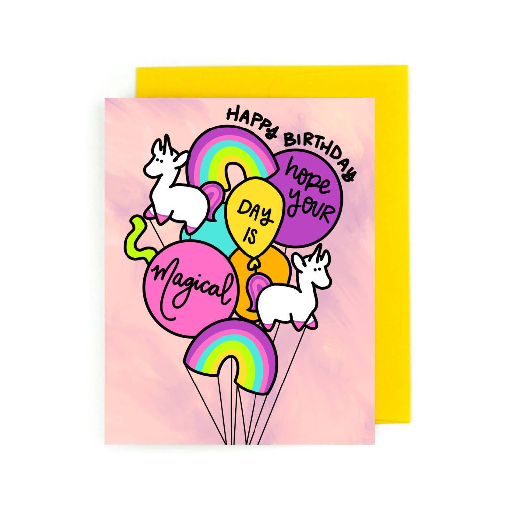Hope Your Day Is Magical Birthday Card Pretty Peacock Paperie Cards - Birthday