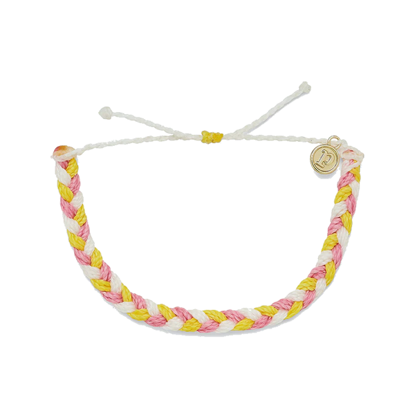 Braided Bracelet - Strawberry Lemonade Pura Vida Bracelets Jewelry - Bracelet