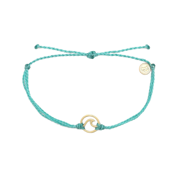 Gold Wave Bracelet - Pacific Blue Pura Vida Bracelets Jewelry - Bracelet