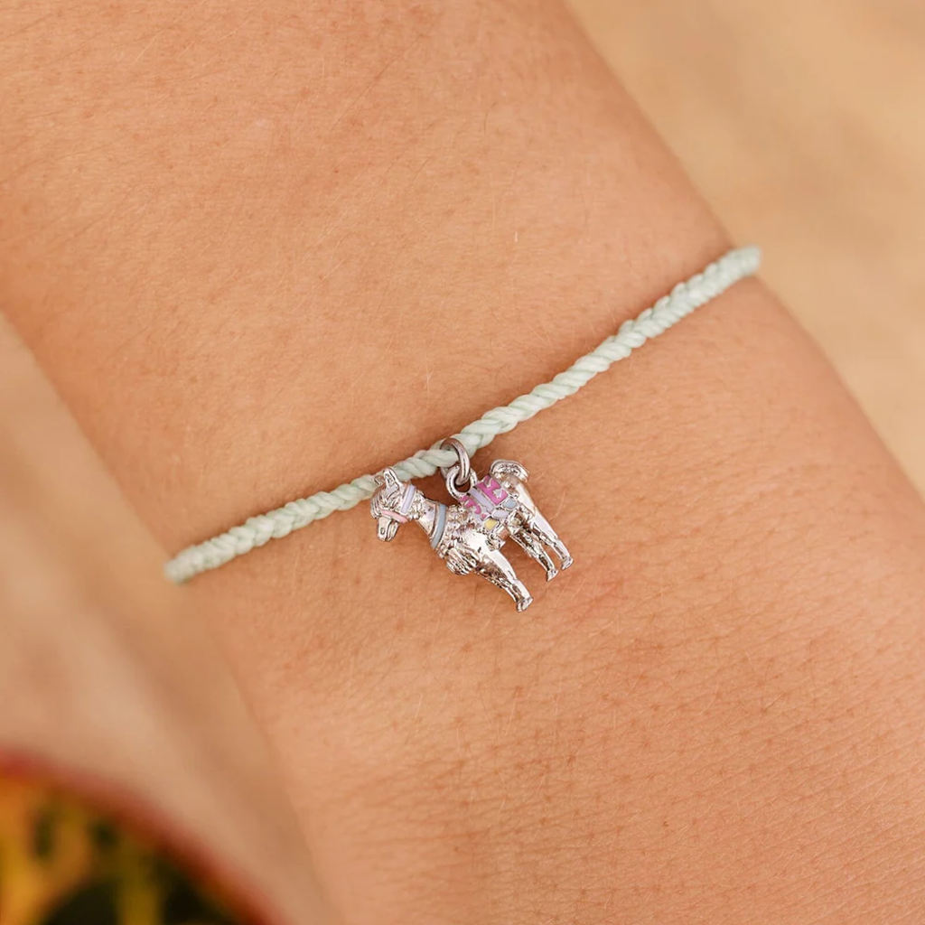 Llama Charm Bracelet - Winterfresh - Silver Pura Vida Bracelets Jewelry - Bracelet