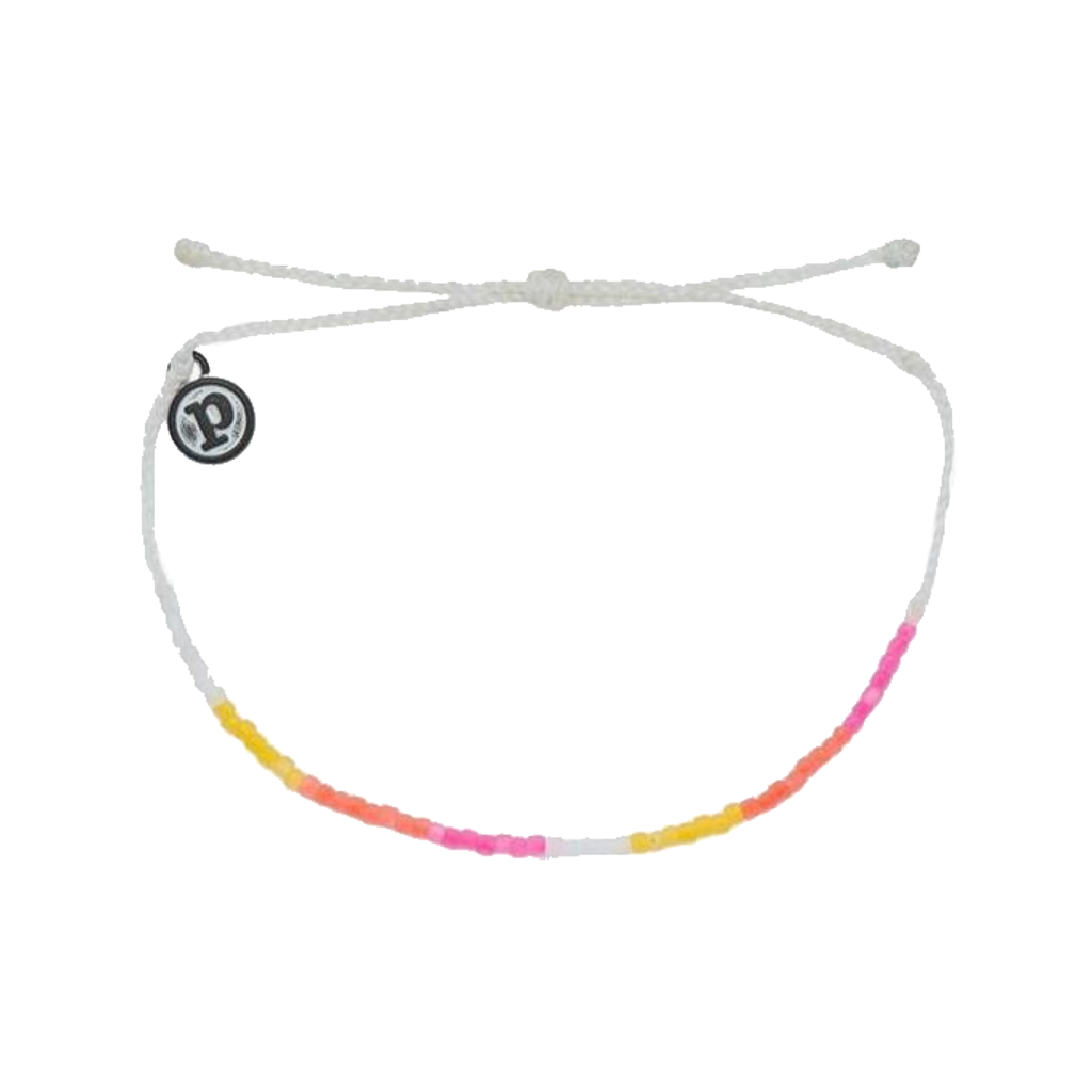 Neon Ombre Seed Bead Bracelet - Warm Shoreline Pura Vida Bracelets Jewelry - Bracelet