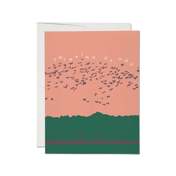Birds In Flight Blank Card Red Cap Cards Cards - Any Occasion