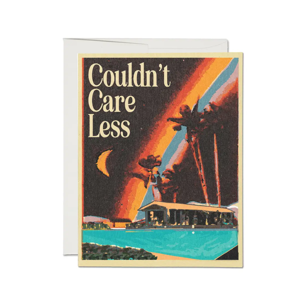 Care Less Blank Card Red Cap Cards Cards - Any Occasion