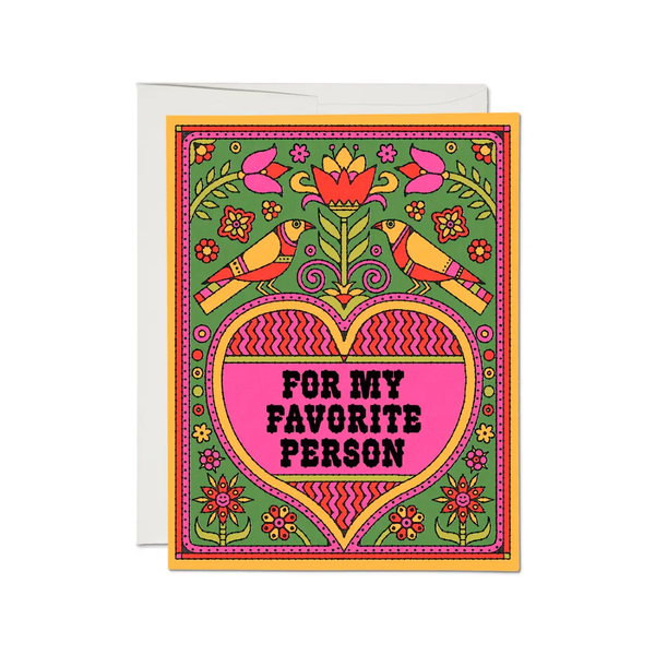 Favorite Person Love Card Red Cap Cards Cards - Love
