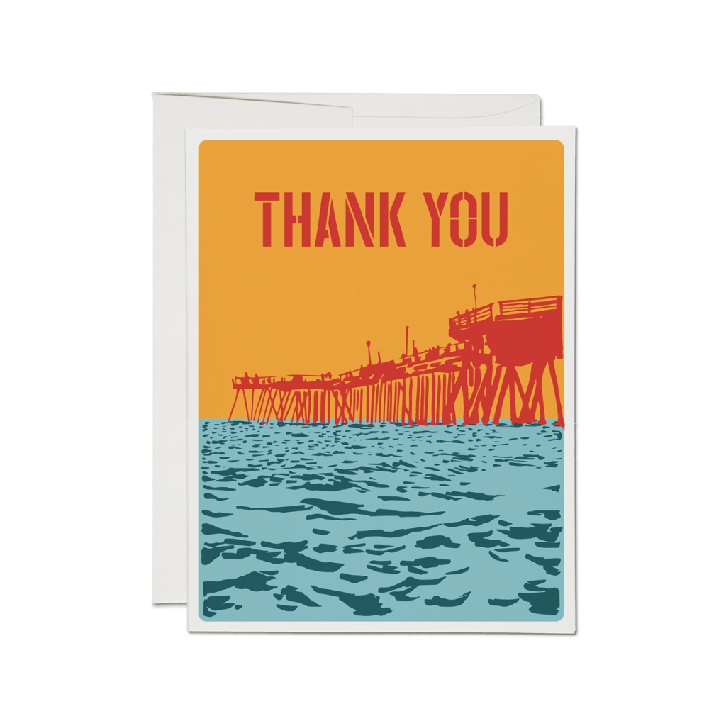 Pier Thank You Card Red Cap Cards Cards - Thank You