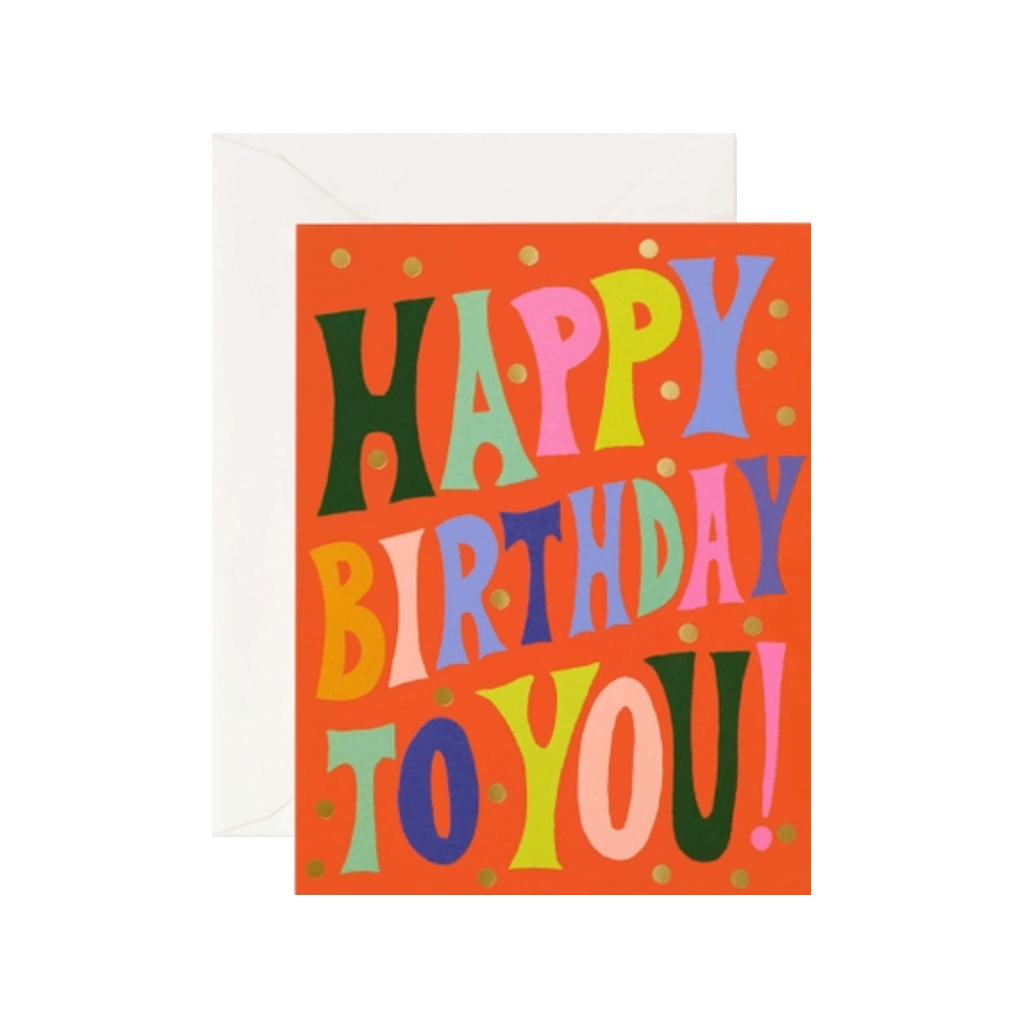 Groovy Birthday Card Rifle Paper Co. Cards - Birthday