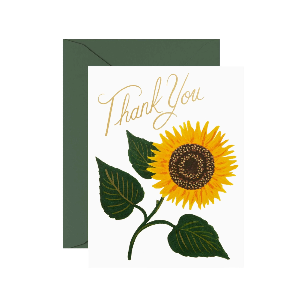 Sunflower Thank You Card Rifle Paper Co. Cards - Thank You