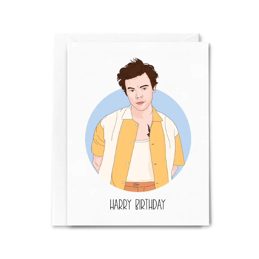 Harry Styles Birthday Card Sammy Gorin LLC Cards - Birthday