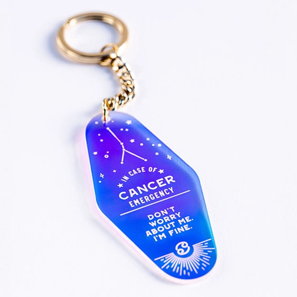 Cancer 2025 zodiac keychain