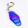 GEMINI Zodiac Holographic Keychain Sapling Press Apparel & Accessories - Keychains
