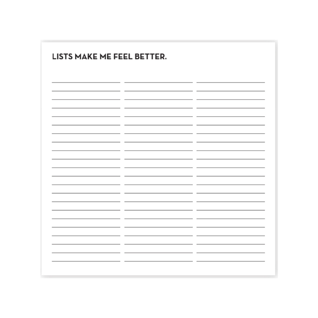 Feel Better Sir List-A-Lot Notepad Sapling Press Books - Blank Notebooks & Journals - Notepads