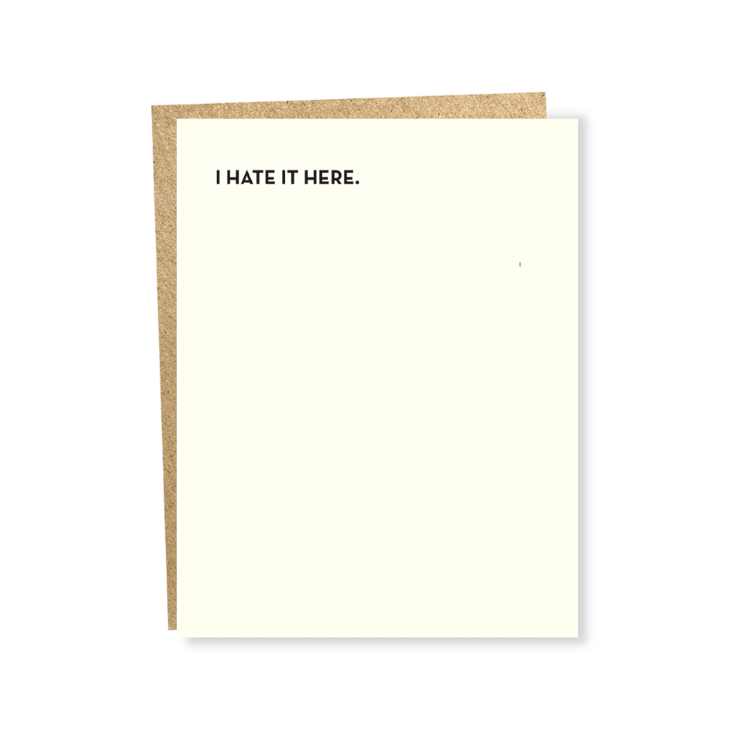 SAP CARD BLANK HATE IT HERE Sapling Press Cards - Any Occasion