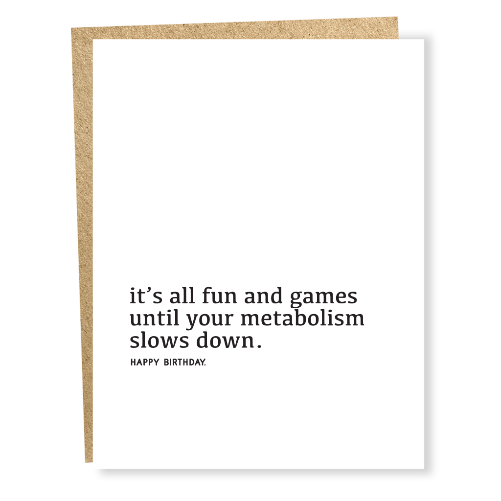 Metabolism Birthday Card Sapling Press Cards - Birthday