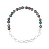 BLUE SKY JASPER/SILVER Stacking Bracelet - Mini Sone With Chain Scout Curated Wears Jewelry - Bracelet