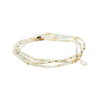 Courage (Amazonite/Gold Howlite) Stone Wrap Teardrop Bracelet Scout Curated Wears Jewelry - Bracelet