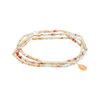 Peace (Aqua Terra/Silver Sunstone) Stone Wrap Teardrop Bracelet Scout Curated Wears Jewelry - Bracelet