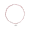 ROSE QUARTZ/SILVER Stacking Bracelet - Mini Faceted Stone Scout Curated Wears Jewelry - Bracelet