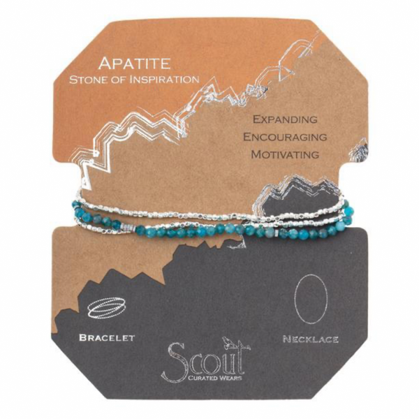Delicate Stone Wrap Bracelet - Apatite Inspiration Scout Curated Wears Jewelry