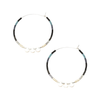 Black Multi/Silver Large Miyuki Chromacolor Hoop Earring Scout Curated Wears Jewelry - Earrings
