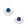 Lapis (Silver) Stone Orbit Earrings Scout Curated Wears Jewelry - Earrings