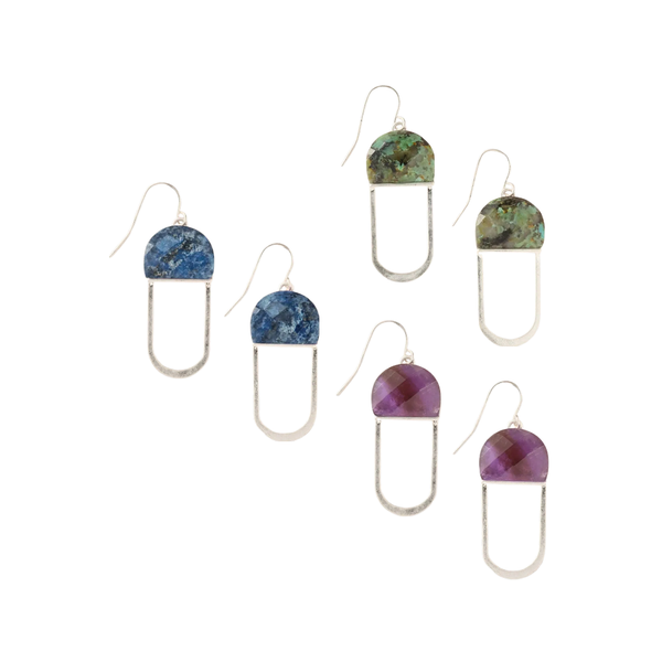 Modern Stone Chandelier Earrings Scout Curated Wears Jewelry - Earrings