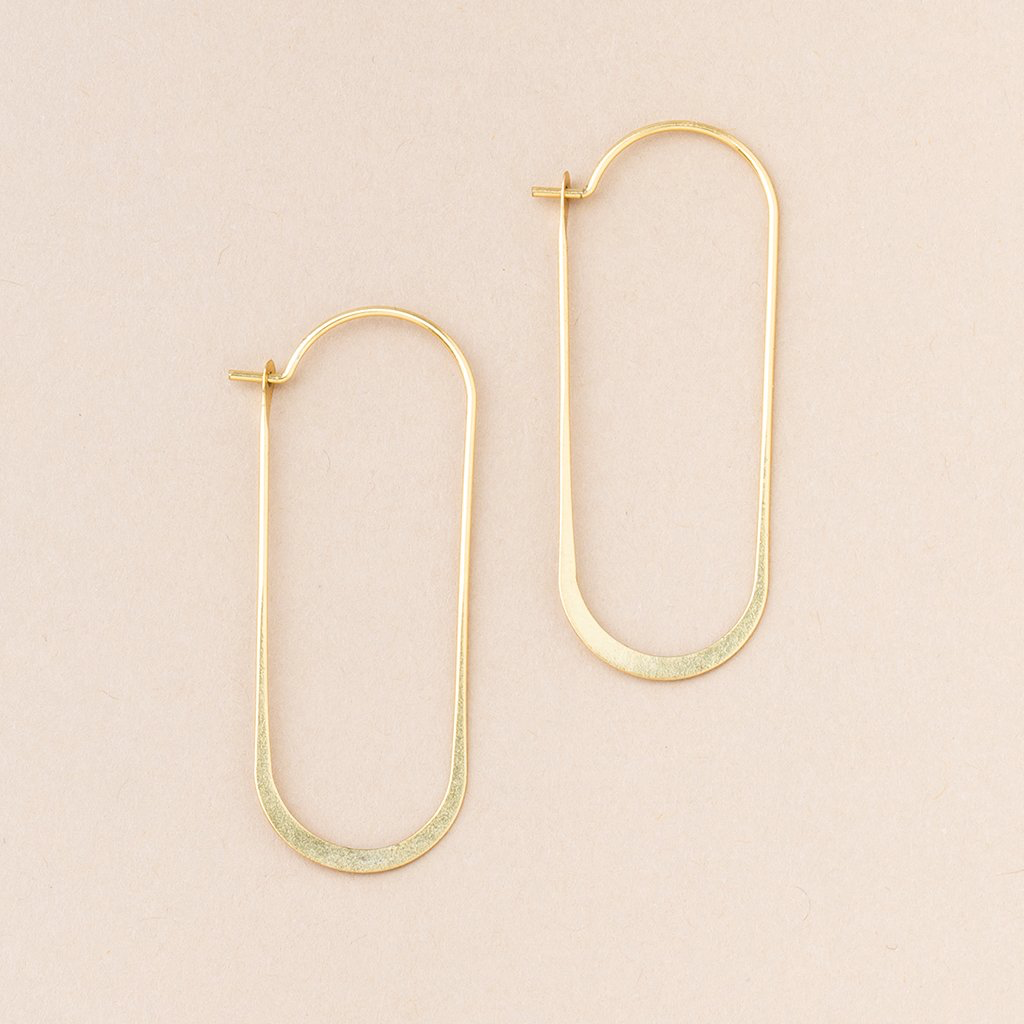 Refined Earring Collection Gold Vermeil - Cosmic Oval Scout Curated Wears Jewelry - Earrings