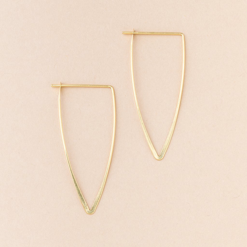 Refined Earring Collection Gold Vermeil - Galaxy Triangle Scout Curated Wears Jewelry - Earrings