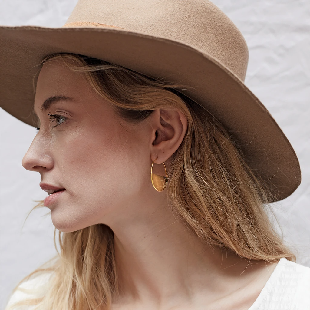 Refined Earring Collection - Lunar Hoop Scout Curated Wears Jewelry - Earrings