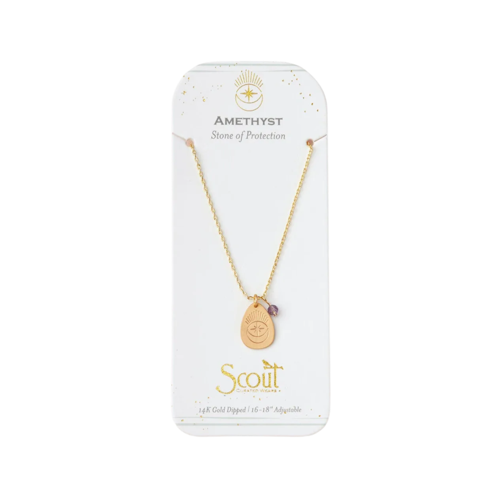 AMETHYST/GOLD Intention Necklace Scout Curated Wears Jewelry - Necklaces