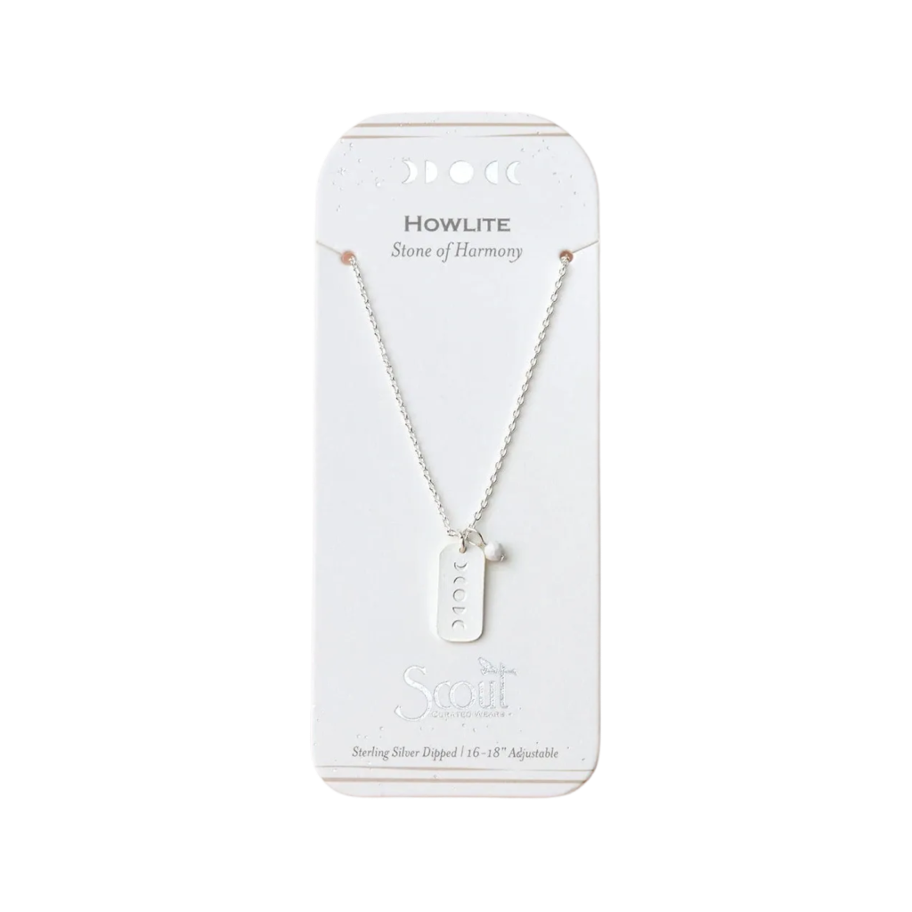 HOWLITE/SILVER Intention Necklace Scout Curated Wears Jewelry - Necklaces