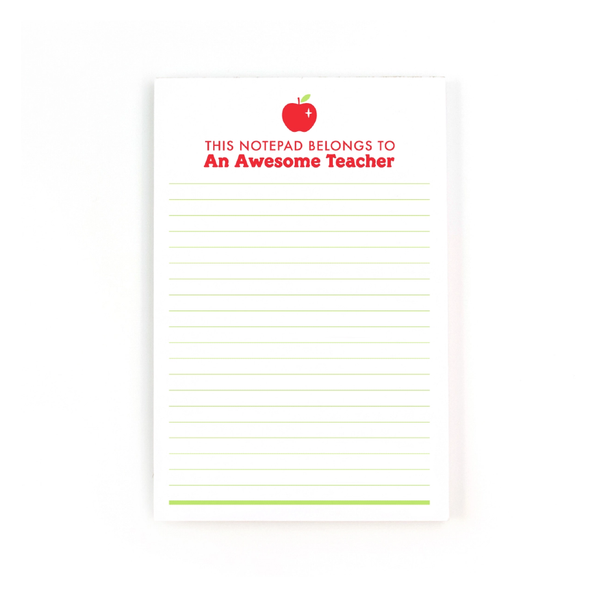 Awesome Teacher Notepad Seltzer Books - Blank Notebooks & Journals - Notepads