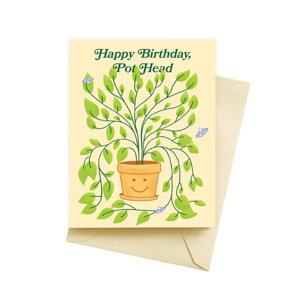 Pot Head Birthday Card Seltzer Cards - Birthday