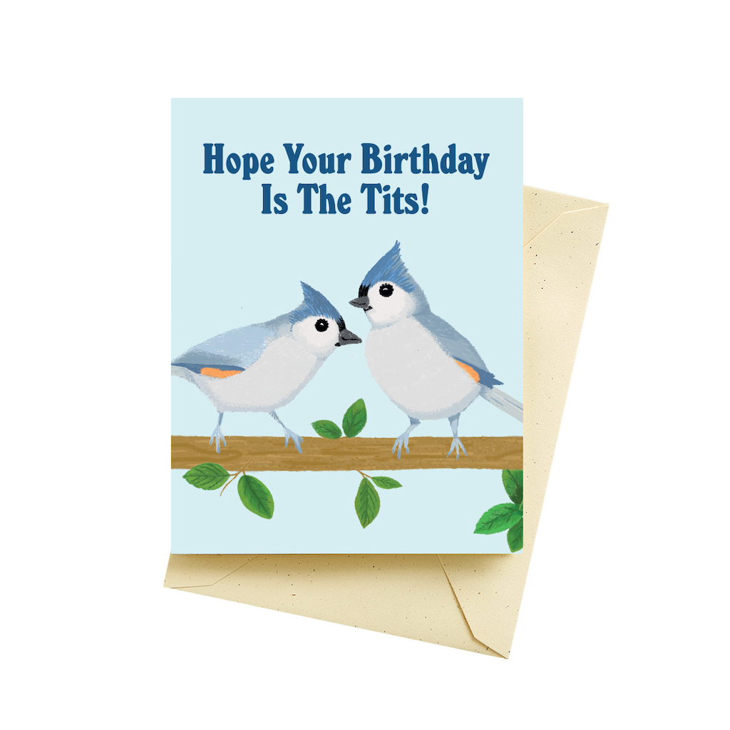 Titmouse Birthday Card Seltzer Cards - Birthday