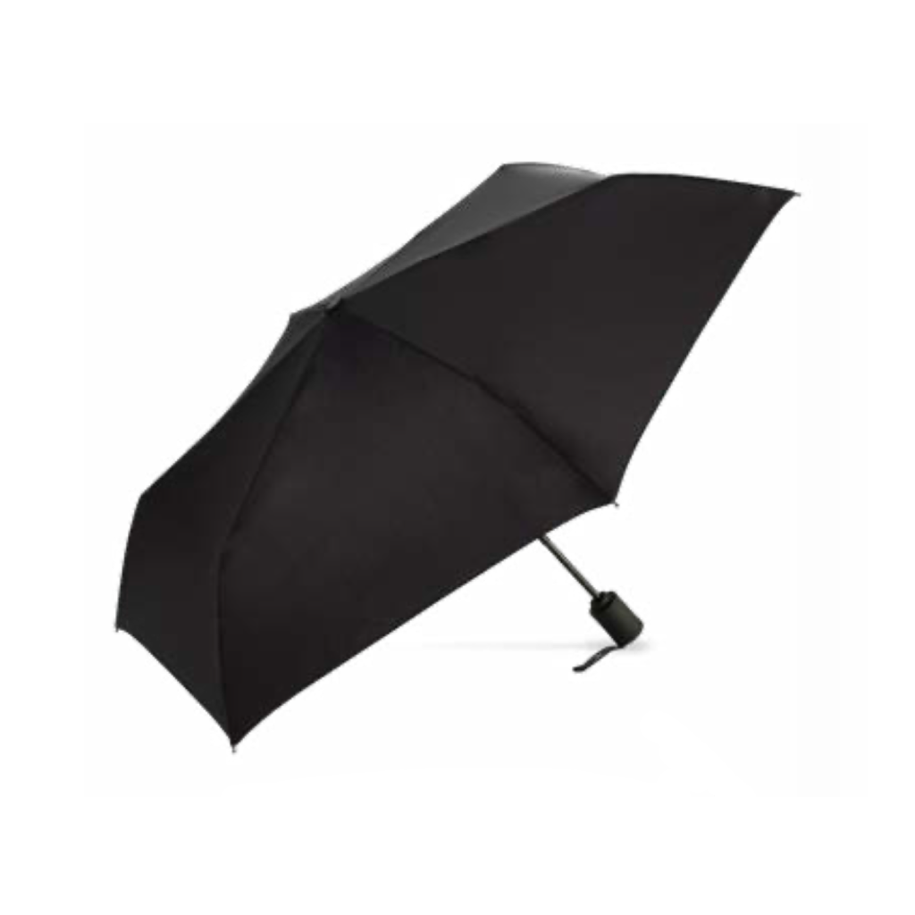 Black Adult Compact Umbrella - Auto Open/Close Shed Rain Apparel & Accessories - Umbrella