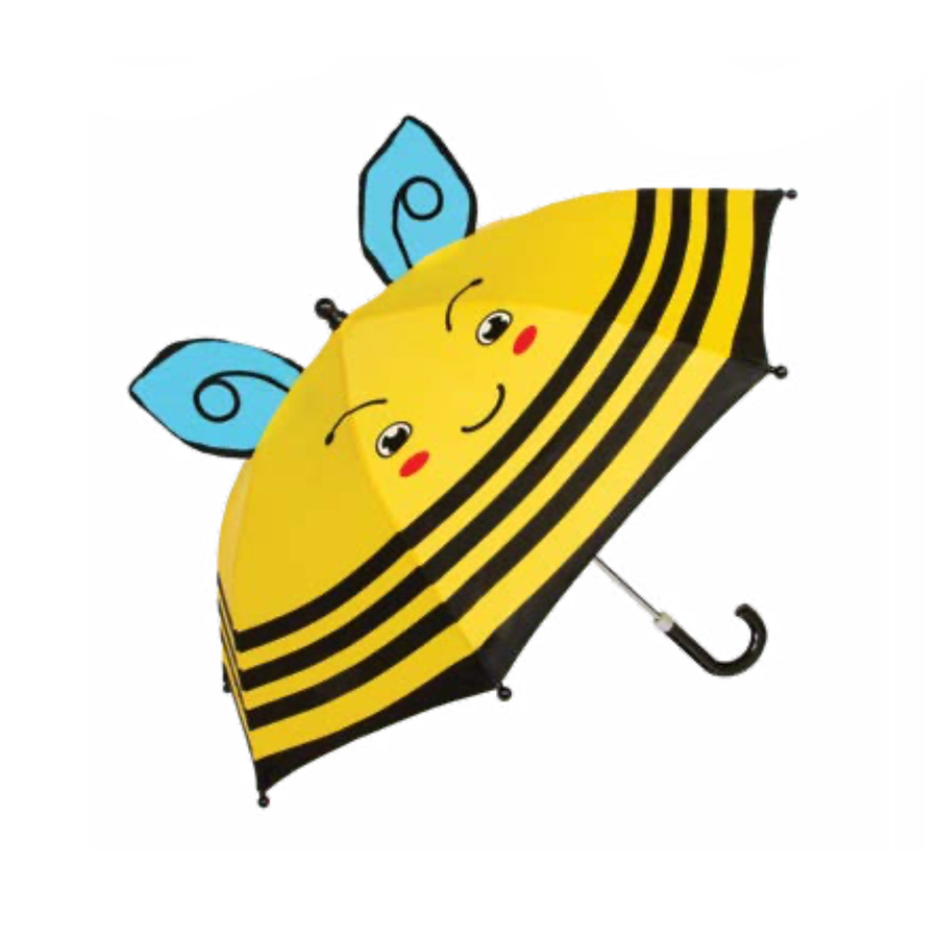 Bumble Bee Kids Character Stick Umbrella - Manual Shed Rain Apparel & Accessories - Umbrella