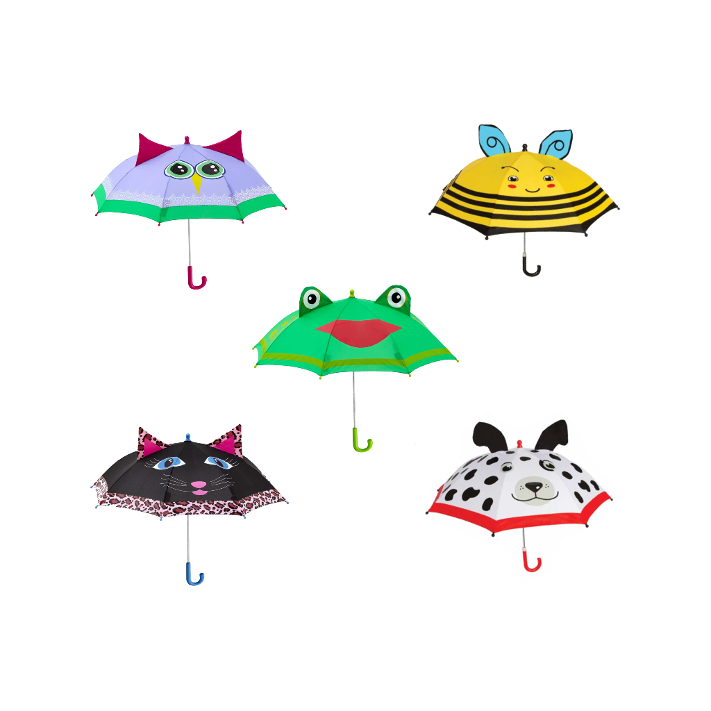 Kids Character Stick Umbrella - Manual Shed Rain Apparel & Accessories - Umbrella
