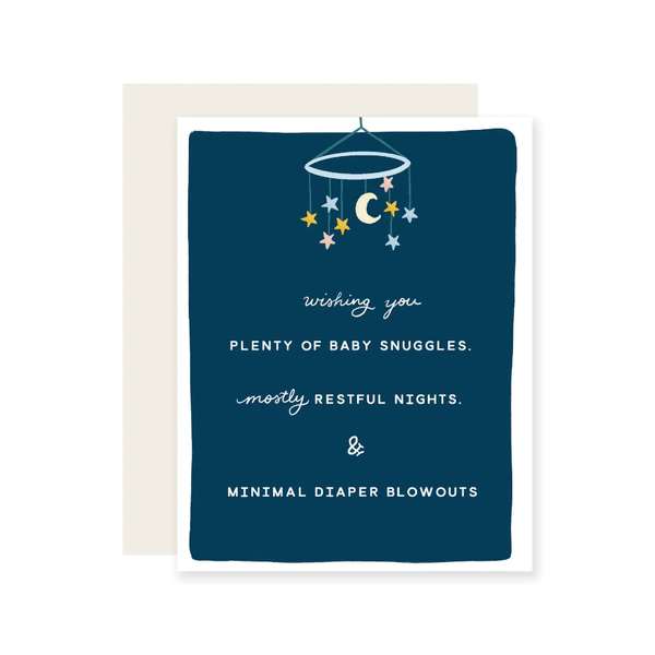 Mostly Restful Baby Card Slightly Stationary Cards - Baby