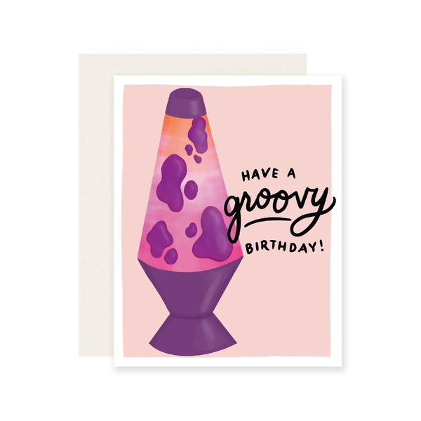 Groovy Birthday Card Slightly Stationary Cards - Birthday