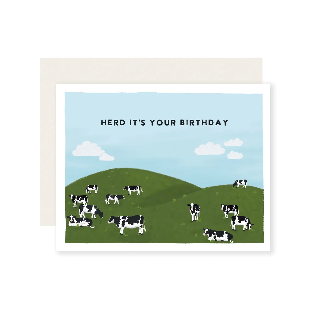 Herd It's Your Birthday Birthday Card Slightly Stationary Cards - Birthday