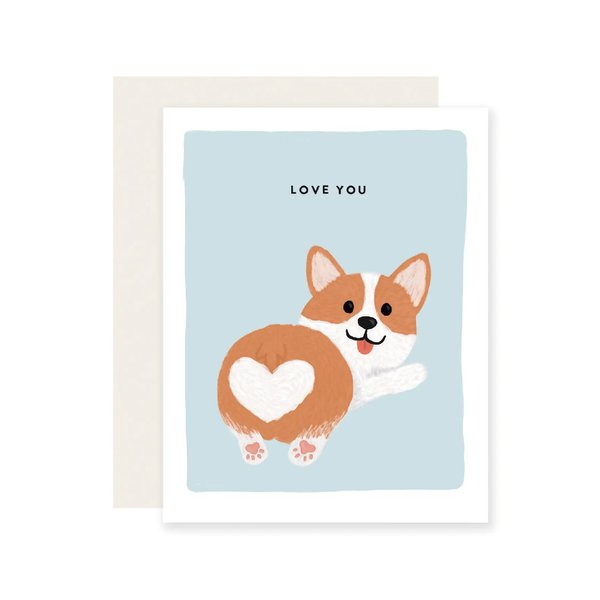Corgi Love Card Slightly Stationary Cards - Love
