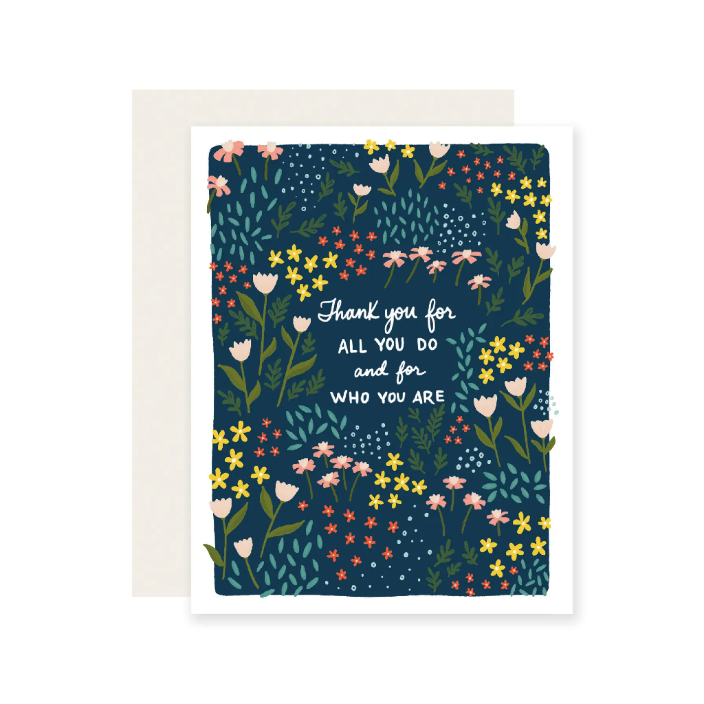Who You Are Thank You Card Slightly Stationary Cards - Thank You