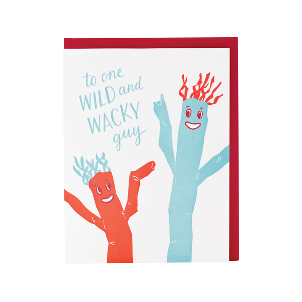 Wacky Guy Father's Day Card Smudge Ink Cards - Holiday - Father's Day